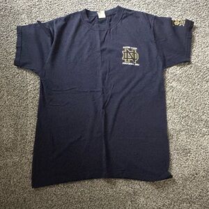 Notre Dame Navy Blue 2001 Game Day T-Shirt. Limited Edition.